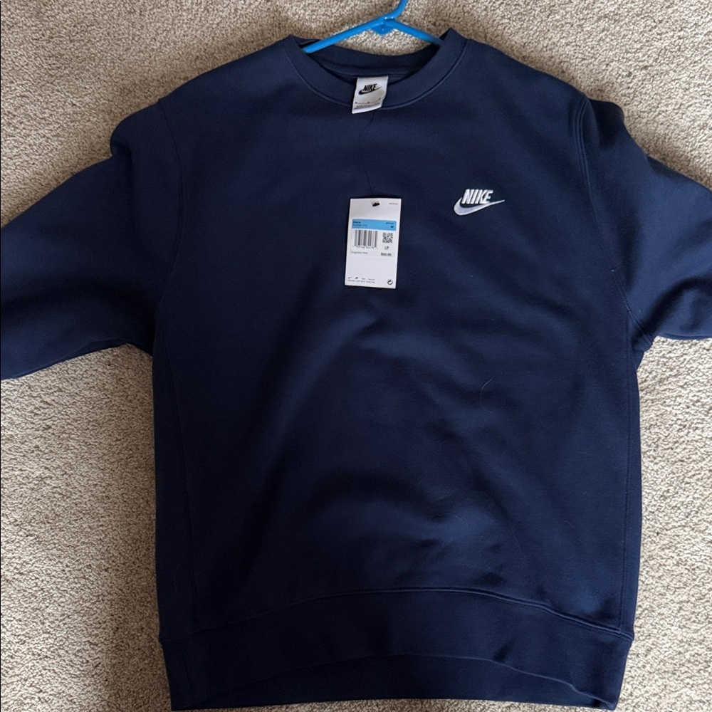Nike Men's Dark Blue Crewneck Sweater